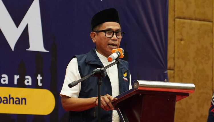 Arahan Ketua DPW Partai NasDem Mamat Rachmat dalam Konsolidasi